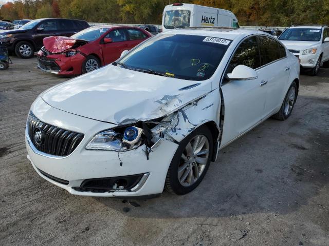 2G4GN5EX5E9188901 - 2014 BUICK REGAL PREM WHITE photo 2