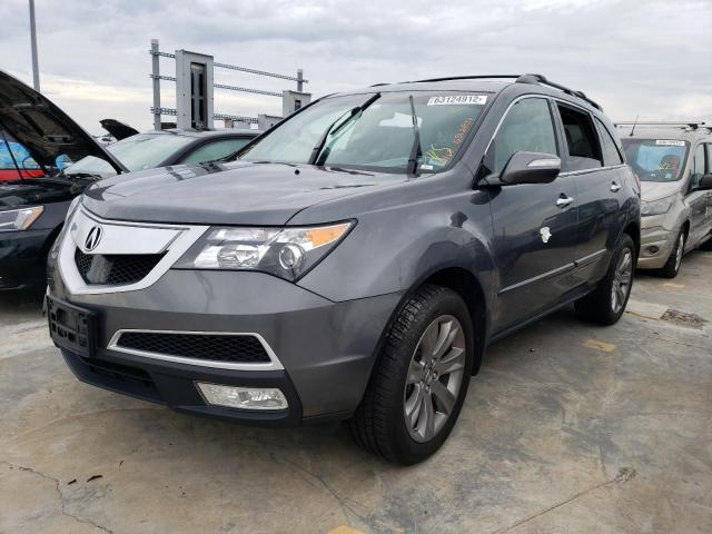 2HNYD2H60CH517045 - 2012 ACURA MDX ADVANC GRAY photo 2