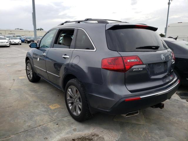 2HNYD2H60CH517045 - 2012 ACURA MDX ADVANC GRAY photo 3