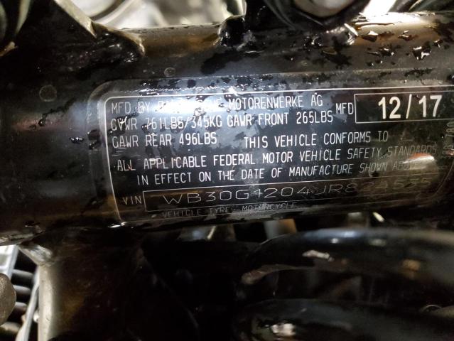 WB30G1204JR824535 - 2018 BMW G310 GS TWO TONE photo 10