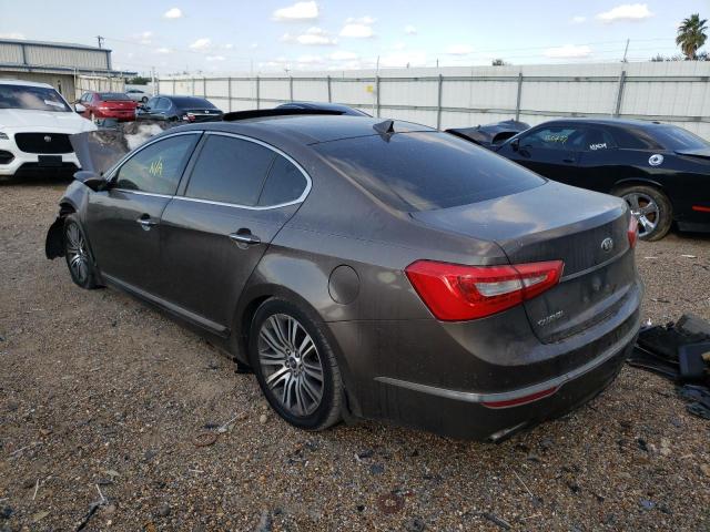 KNALN4D70E5128632 - 2014 KIA CADENZA PR GRAY photo 3