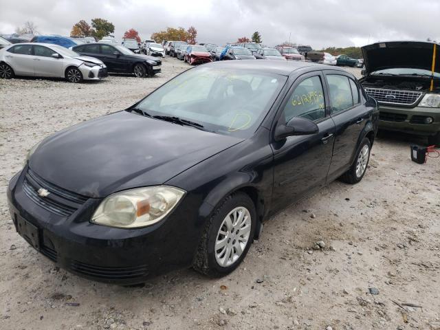 1G1AD5F53A7142000 - 2010 CHEVROLET COBALT 1LT BLACK photo 2