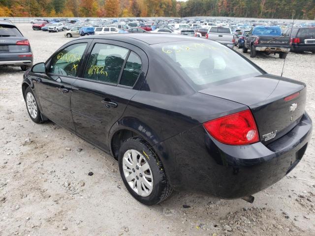 1G1AD5F53A7142000 - 2010 CHEVROLET COBALT 1LT BLACK photo 3