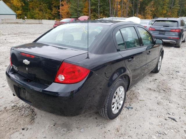 1G1AD5F53A7142000 - 2010 CHEVROLET COBALT 1LT BLACK photo 4