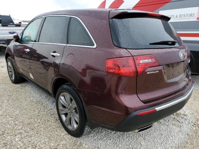 2HNYD2H66DH509873 - 2013 ACURA MDX ADVANC BURGUNDY photo 3