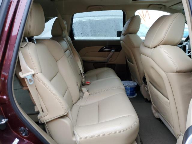 2HNYD2H66DH509873 - 2013 ACURA MDX ADVANC BURGUNDY photo 6
