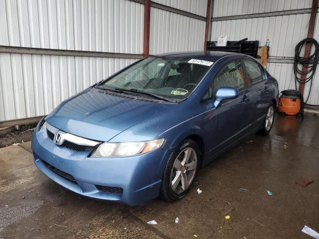 2HGFA1F60AH554842 - 2010 HONDA CIVIC LX-S Niebieski zdjęcie 2