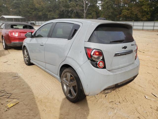 1G1JG6SB8F4128806 - 2015 CHEVROLET SONIC RS GRAY photo 3