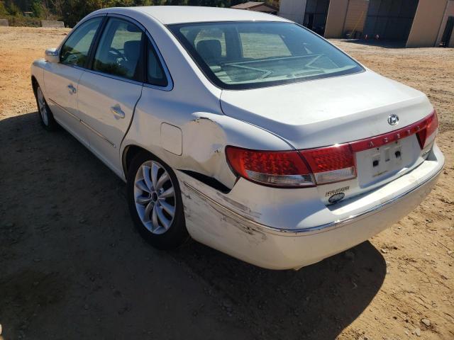 KMHFC46F17A168542 - 2007 HYUNDAI AZERA SE WHITE photo 9