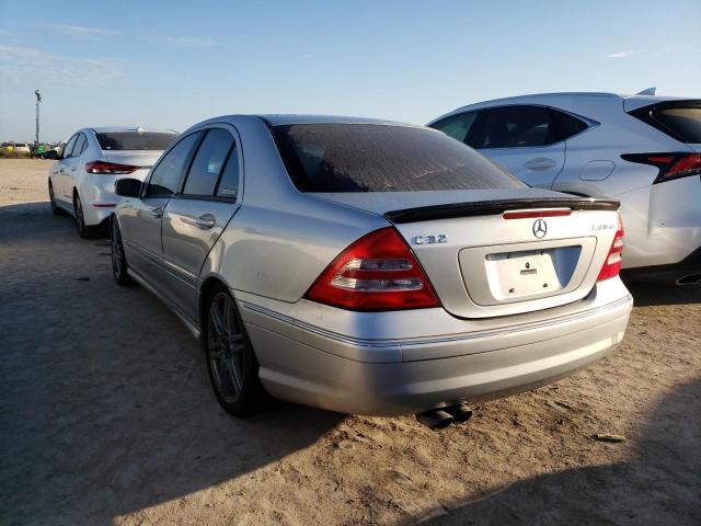 WDBRF65J13F328747 - 2003 MERCEDES-BENZ C 32 AMG K SILVER photo 3