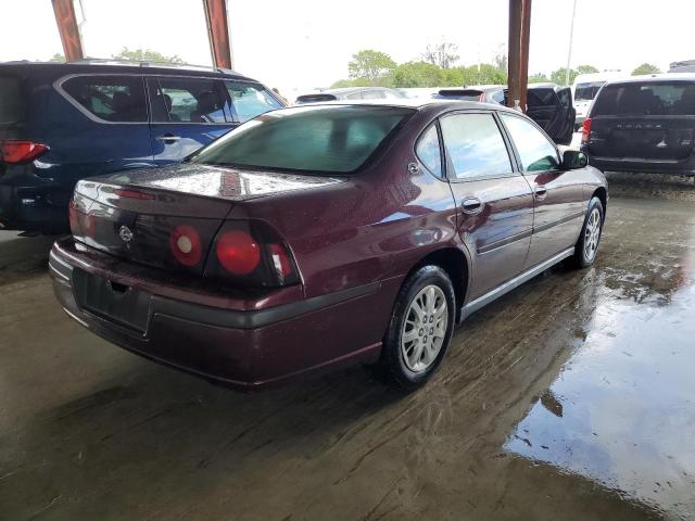 2G1WF52E949451656 - 2004 CHEVROLET IMPALA BURGUNDY photo 4