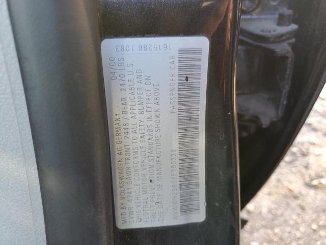 WVWWH23B5YE390328 - 2000 VOLKSWAGEN PASSAT GLX Qara foto 10