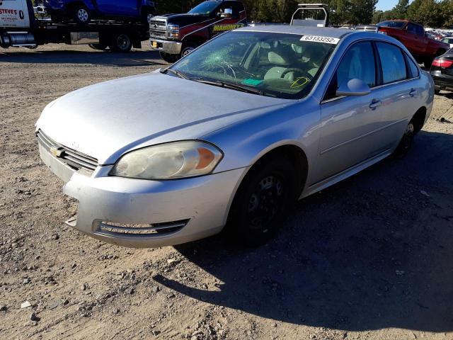 2G1WA5EK8A1230849 - 2010 CHEVROLET IMPALA LS SILVER photo 2