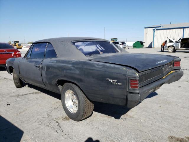 136177K153579 - 1967 CHEVROLET CHEVELLE BLACK photo 3