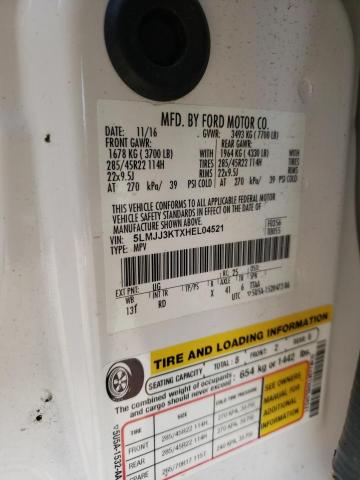 5LMJJ3KTXHEL04521 - 2017 LINCOLN NAVIGATOR 白色 照片 10