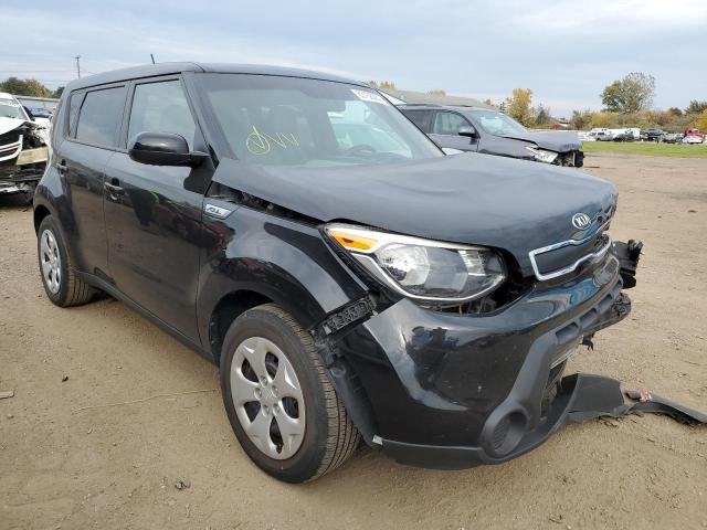 KNDJN2A28F7227650 - 2015 KIA SOUL BLACK photo 1