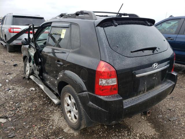 KM8JN72D99U936232 - 2009 HYUNDAI TUCSON SE BLACK photo 3