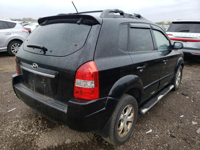 KM8JN72D99U936232 - 2009 HYUNDAI TUCSON SE BLACK photo 4