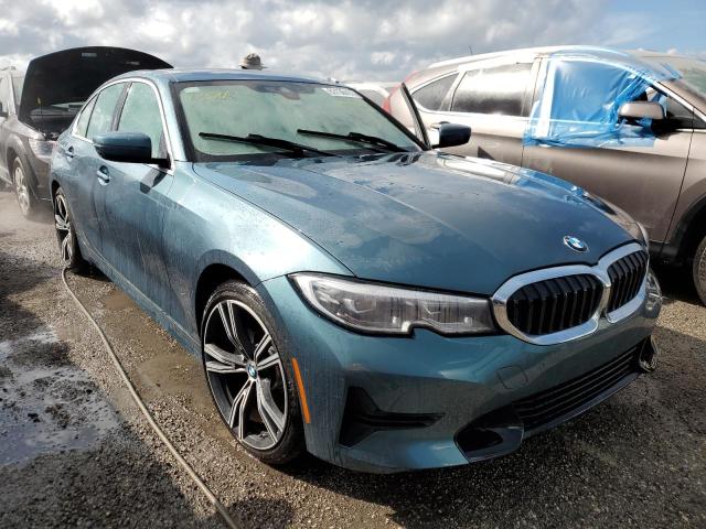 3MW5R1J01M8C04928 - 2021 BMW 330I BLUE photo 1