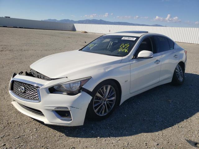 JN1EV7AP0JM366730 - 2018 INFINITI Q50 LUXE WHITE photo 2