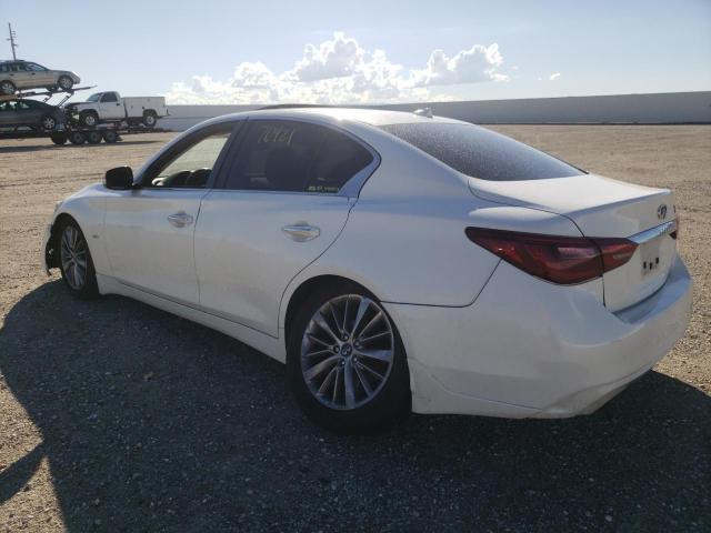 JN1EV7AP0JM366730 - 2018 INFINITI Q50 LUXE WHITE photo 3