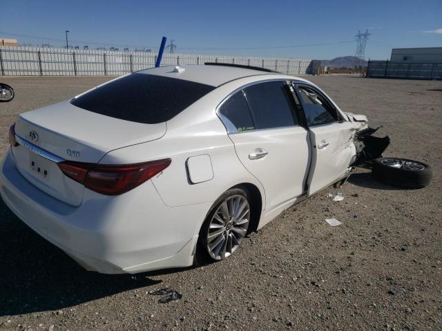 JN1EV7AP0JM366730 - 2018 INFINITI Q50 LUXE WHITE photo 4