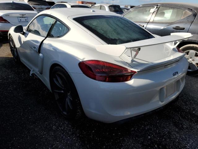 WP0AC2A89GK197454 - 2016 PORSCHE CAYMAN GT4 WHITE photo 3