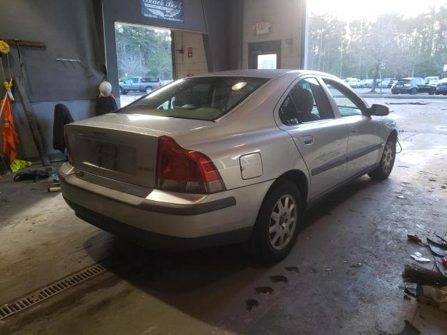 YV1RS61R212046091 - 2001 VOLVO S60 SILVER photo 4