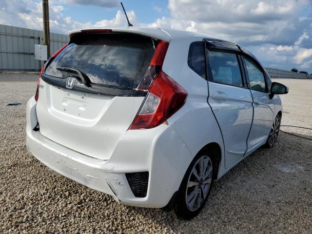 3HGGK5H53FM734354 - 2015 HONDA FIT LX WHITE photo 4