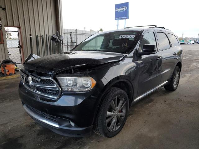 1D4SE4GT3BC595187 - 2011 DODGE DURANGO CR BLACK photo 2