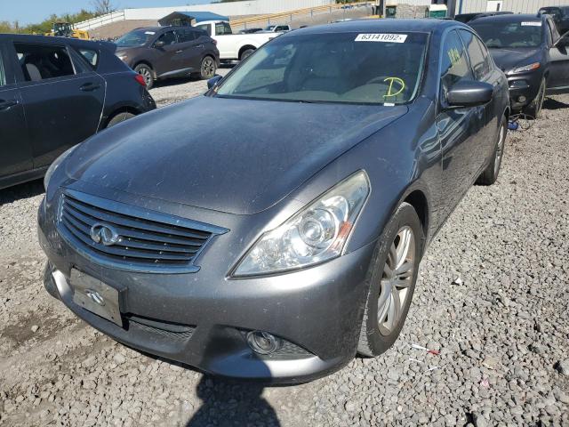 JN1DV6AP0CM812514 - 2012 INFINITI G25 BASE GRAY photo 2