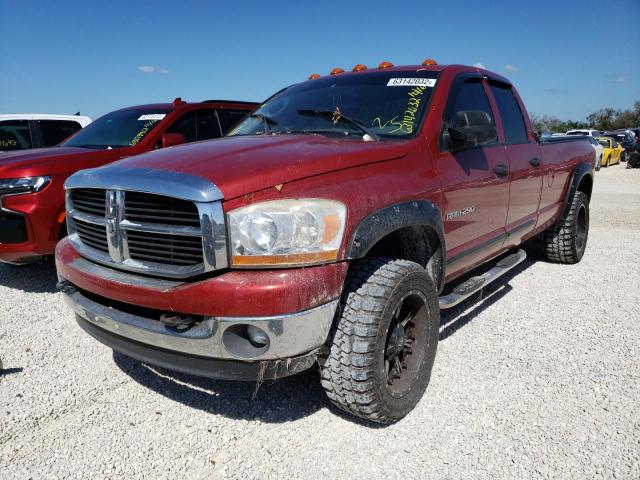 1D7KS28C66J128488 - 2006 DODGE RAM 2500 S BURGUNDY photo 2