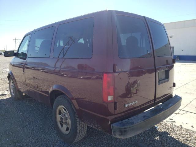 1GKDM19X23B506342 - 2003 GMC SAFARI XT BURGUNDY photo 3