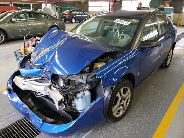 1G8AL52F13Z124296 - 2003 SATURN ION LEVEL BLUE photo 2