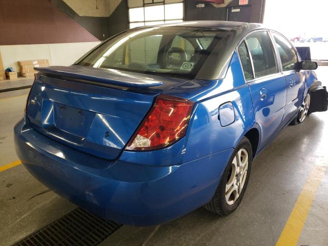 1G8AL52F13Z124296 - 2003 SATURN ION LEVEL BLUE photo 4
