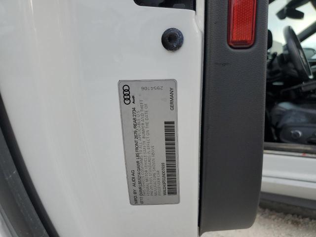 WAU24GF50JN007699 - 2018 AUDI S5 PRESTIG WHITE photo 10