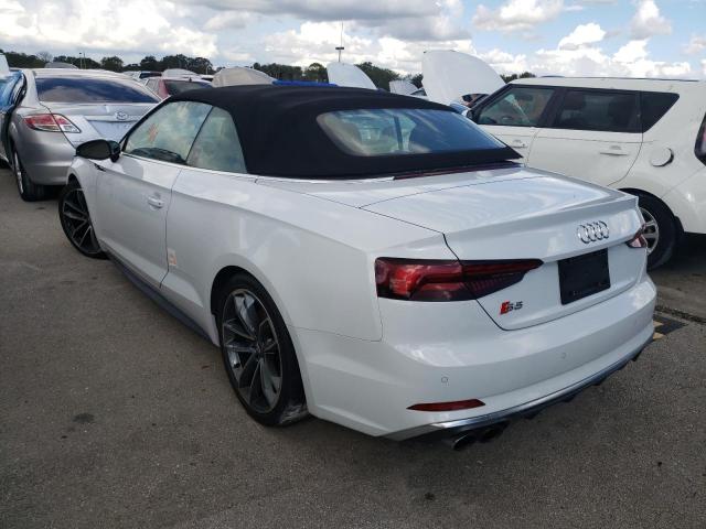 WAU24GF50JN007699 - 2018 AUDI S5 PRESTIG WHITE photo 3