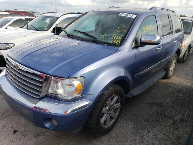 1A8HW58257F504922 - 2007 CHRYSLER ASPEN LIMI BLUE photo 2