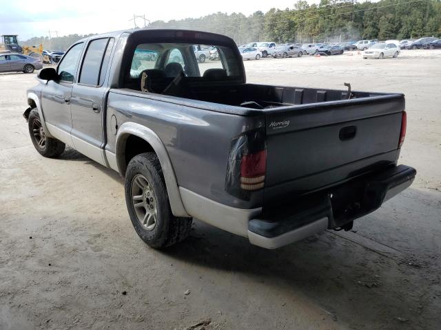 1D7HL48N14S750783 - 2004 DODGE DAKOTA QUA GRAY photo 3