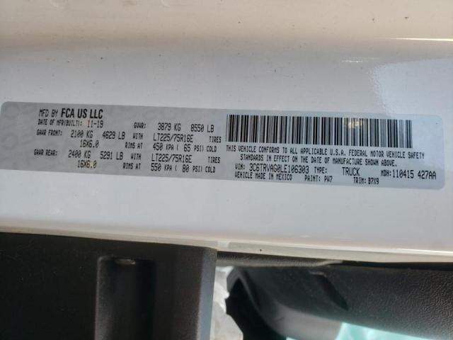 3C6TRVAG0LE106303 - 2020 RAM PROMASTER 白色 照片 13