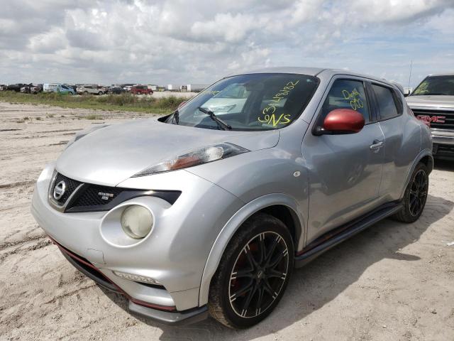 JN8DF5MR7ET100385 - 2014 NISSAN JUKE NISMO SILVER photo 2