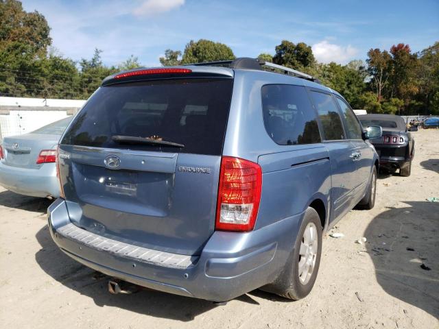 KNDMC233886048591 - 2008 HYUNDAI ENTOURAGE BLUE photo 4