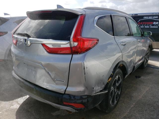 7FARW1H91JE015032 - 2018 HONDA CR-V TOURI SILVER photo 4