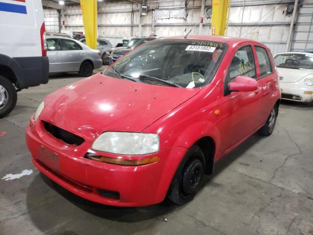 KL1TJ62644B136308 - 2004 CHEVROLET AVEO LS RED photo 2