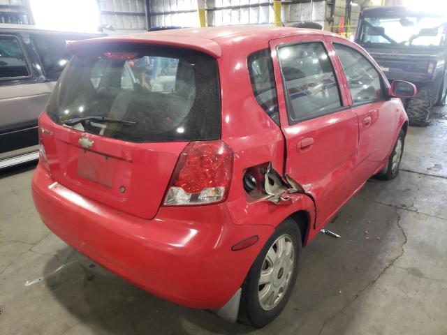 KL1TJ62644B136308 - 2004 CHEVROLET AVEO LS 红色 照片 4