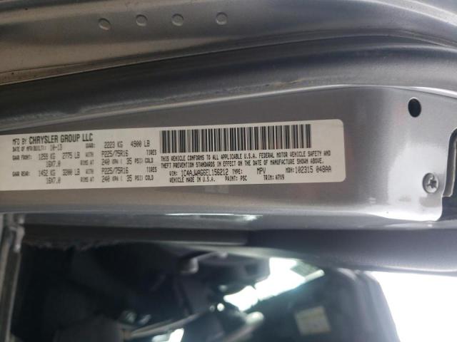 1C4AJWAG6EL156212 - 2014 JEEP WRANGLER S SILVER photo 10