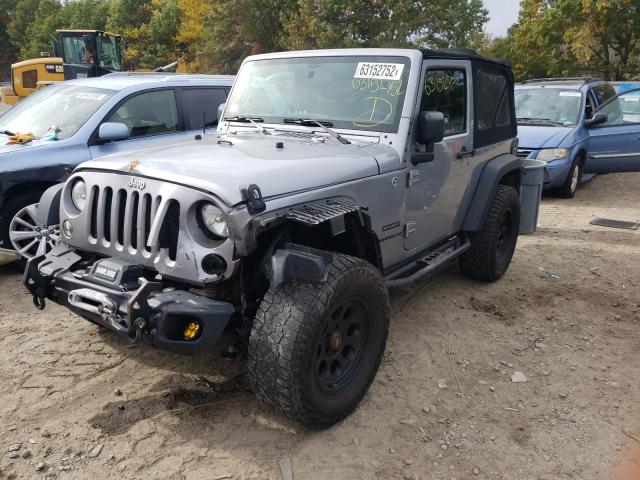 1C4AJWAG6EL156212 - 2014 JEEP WRANGLER S SILVER photo 2