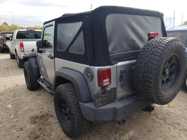 1C4AJWAG6EL156212 - 2014 JEEP WRANGLER S SILVER photo 3