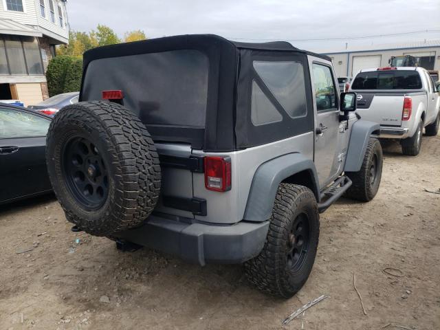1C4AJWAG6EL156212 - 2014 JEEP WRANGLER S SILVER photo 4