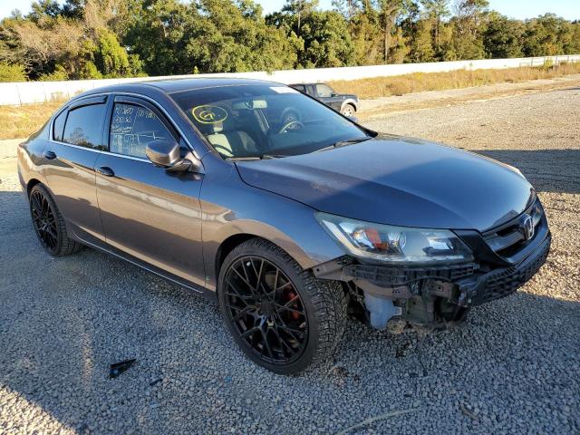 1HGCR3F89EA034541 - 2014 HONDA ACCORD EXL GRAY photo 1